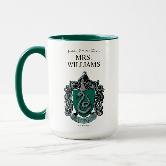 Harry Potter | Slytherin Teacher Personalisiert Tasse (Links)