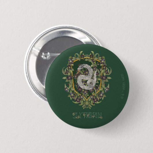 HARRY POTTER™ | SLYTHERIN™ Wappen Button (Vorne & Hinten)