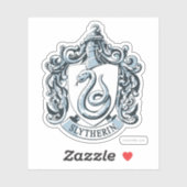 Harry Potter | Slytherin Wappen - Eisblau Aufkleber (Blatt)