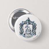 Harry Potter | Slytherin Wappen - Eisblau Button (Vorne & Hinten)