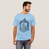 Harry Potter | Slytherin Wappen - Eisblau T-Shirt (Vorne ganz)