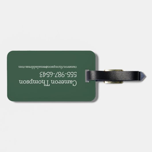 HARRY POTTER™ | SLYTHERIN™ Wappen Gepäckanhänger (Rückseite horizontal)