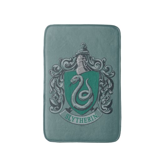 Harry Potter | Slytherin Wappen Green Badematte (Vorderseite Vertikal)