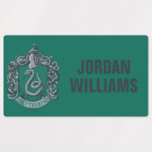 Harry Potter | Slytherin Wappen Green Etiketten (Design 2)