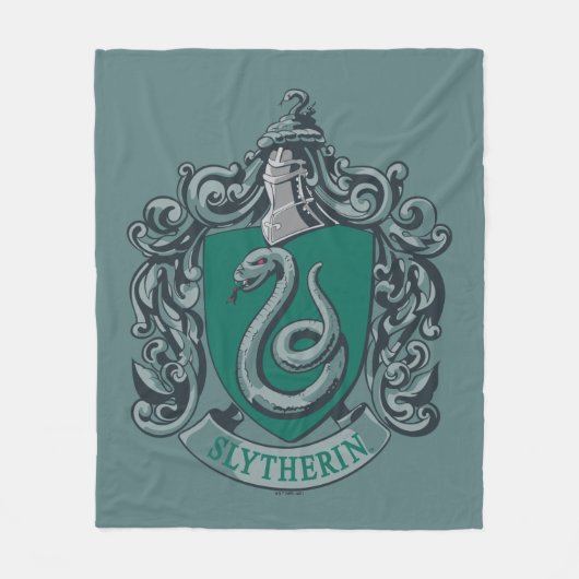 Harry Potter | Slytherin Wappen Green Fleecedecke (Vorderseite)
