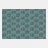 Harry Potter | Slytherin Wappen Green Geschenkpapier Set (Vorderseite 3)