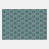 Harry Potter | Slytherin Wappen Green Geschenkpapier Set (Vorderseite)