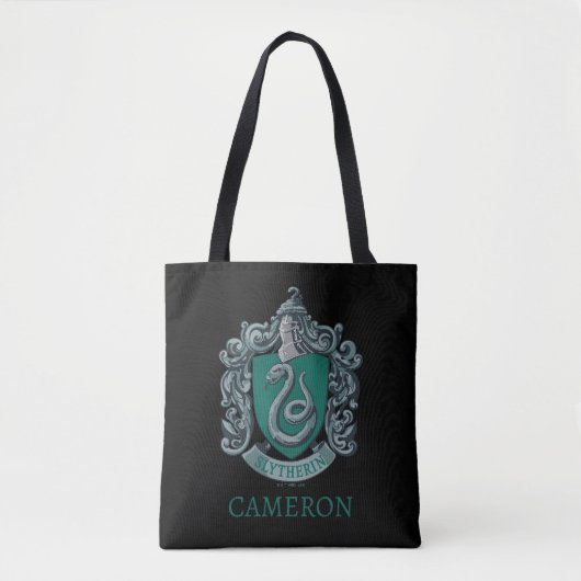 Harry Potter | Slytherin Wappen Green Large Tasche (Vorderseite)