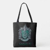 Harry Potter | Slytherin Wappen Green Large Tasche (Rückseite)