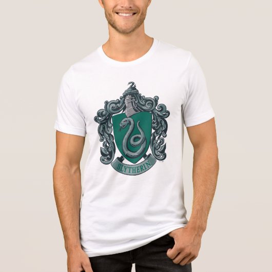 Harry Potter | Slytherin Wappen Green Tri-Blend Shirt (Vorderseite)