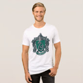 Harry Potter | Slytherin Wappen Green Tri-Blend Shirt (Vorderseite voll)