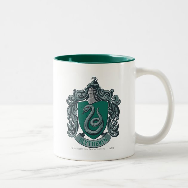 Harry Potter Tasse Slytherin Wappen weiß 