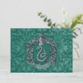 Harry Potter | Slytherin-Wappen Grün Karte (Stehend Vorderseite)
