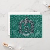 Harry Potter | Slytherin-Wappen Grün Karte (Vorderseite/Rückseite Beispiel)