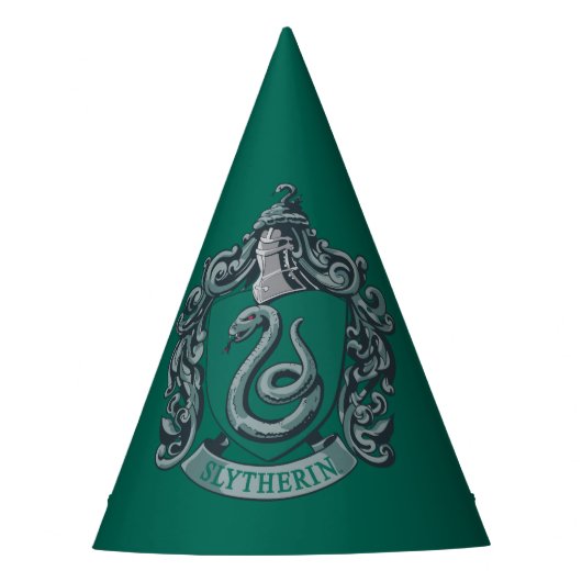 Harry Potter | Slytherin Wappen Grün Partyhütchen (Vorderseite)