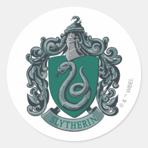 Harry Potter   Slytherin-Wappen Grün Runder Aufkleber
