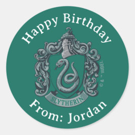 Harry Potter | Slytherin-Wappen Grün Runder Aufkleber