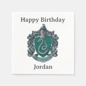 Harry Potter | Slytherin Wappen Grün Serviette (Vorderseite)