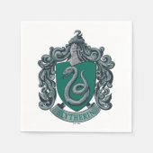 Harry Potter | Slytherin Wappen Grün Serviette (Vorderseite)