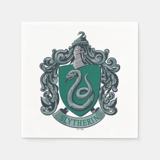 Harry Potter | Slytherin Wappen Grün Serviette (Vorderseite)