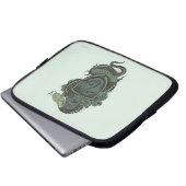 Harry Potter | Slytherin-Wappen Laptopschutzhülle (Vorne Knopf)