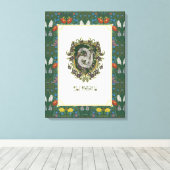 HARRY POTTER™ | SLYTHERIN™ Wappen Leinwanddruck (Insitu (Holzboden))