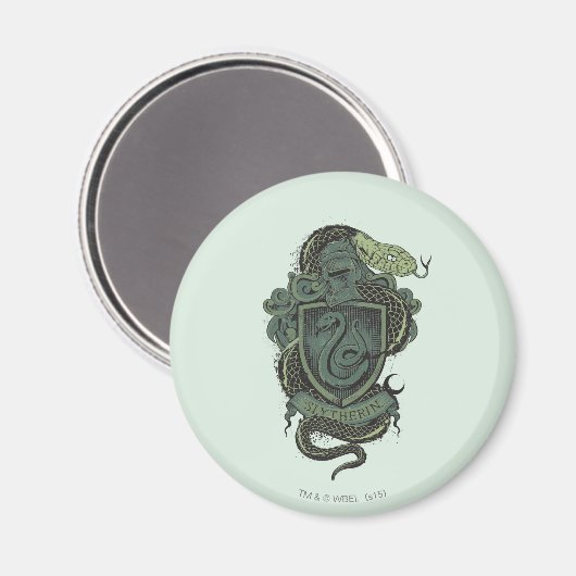 Harry Potter | Slytherin-Wappen Magnet (Vorderseite/Rückseite)