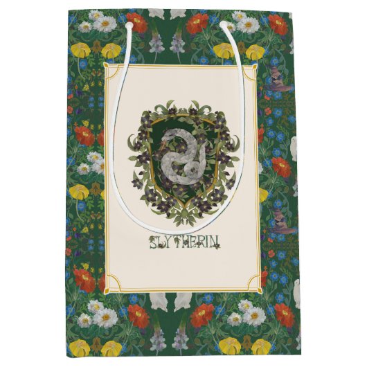 HARRY POTTER™ | SLYTHERIN™ Wappen Mittlere Geschenktüte (Vorderseite)