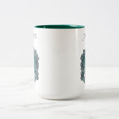 Harry Potter | Slytherin-Wappen | Name hinzufügen Zweifarbige Tasse (Mittel)