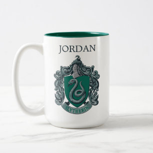 Harry Potter   Slytherin-Wappen   Name hinzufügen Zweifarbige Tasse