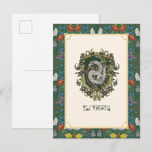 HARRY POTTER™ | SLYTHERIN™ Wappen Postkarte (Vorne/Hinten)