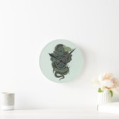 Harry Potter | Slytherin-Wappen Runde Wanduhr (Zuhause)