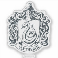 Harry Potter Slytherin Aufkleber – 10x10 Cm, Glänzend Weiß – Vinyl-Sticker Für Laptop, Auto & Mehr