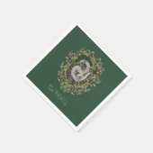 HARRY POTTER™ | SLYTHERIN™ Wappen Serviette (Ecke)