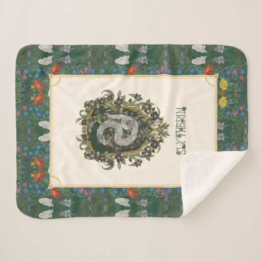 HARRY POTTER™ | SLYTHERIN™ Wappen Sherpadecke (Vorderseite (Horizontal))