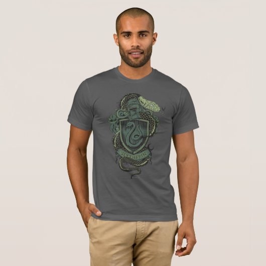 Harry Potter | Slytherin-Wappen T-Shirt (Vorne ganz)