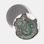 Harry Potter | Slytherin Wappen - Vintag Magnet (Vorderseite/Rückseite)