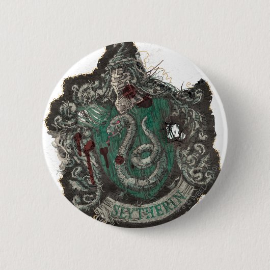 Harry Potter | Slytherin-Wappen - Vintage Button (Vorderseite)