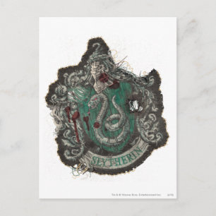 Harry Potter   Slytherin-Wappen - Vintage Postkarte