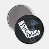 Harry Potter | Socken Typografie "Free Dobby" Magnet (Vorderseite/Rückseite)