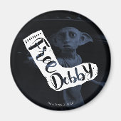 Harry Potter | Socken Typografie "Free Dobby" Magnet (Vorne)