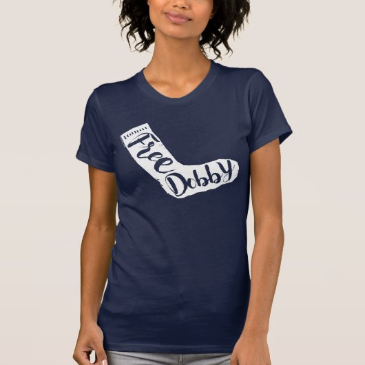 Harry Potter | Socken Typografie "Free Dobby" T-Shirt (Vorderseite)