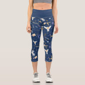 HARRY POTTER™ Sommersonnenwende-Icon-Muster Capri Leggings (Vorderseite)