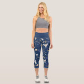 HARRY POTTER™ Sommersonnenwende-Icon-Muster Capri Leggings (Vorderseite)
