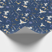 HARRY POTTER™ Sommersonnenwende-Icon-Muster Geschenkpapier (Ecke)