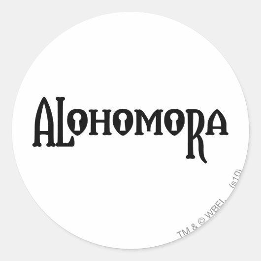 Harry Potter Spell | Alohomora Runder Aufkleber (Vorderseite)