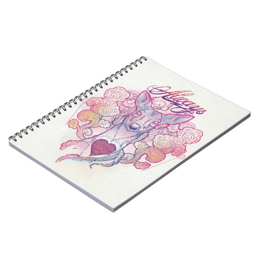 Harry Potter Spell | "Always" Doe Patronus Notizblock (Linke Seite)