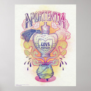 Harry Potter Spell   Amortentia Liebe Tränke Flasc Poster