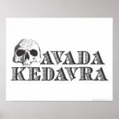 Harry Potter Spell | Avada Kedavra Poster (Vorne)