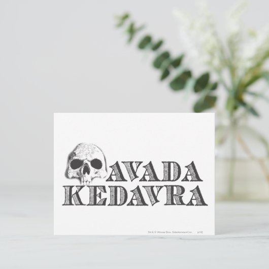 Harry Potter Spell | Avada Kedavra Postkarte (Stehend Vorderseite)